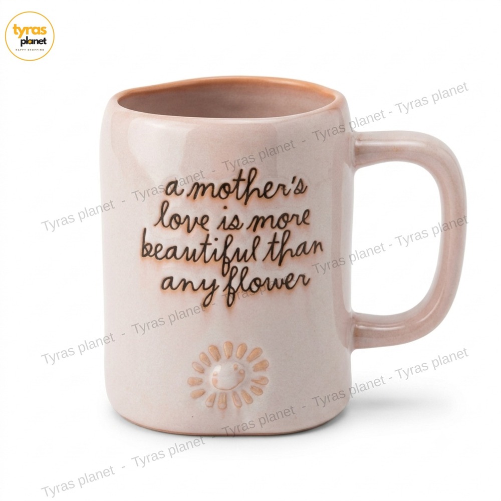 Rae Dunn-Mother's Day A Mother's Love is More Beautiful Than Any Flower Mug